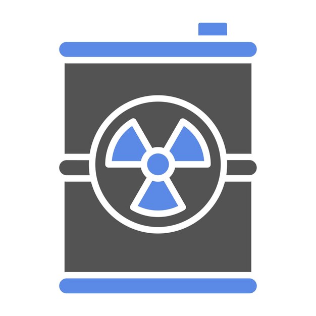 Estilo del icono de desechos tóxicos de diseño vectorial