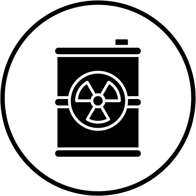 Estilo del icono de desechos tóxicos de diseño vectorial