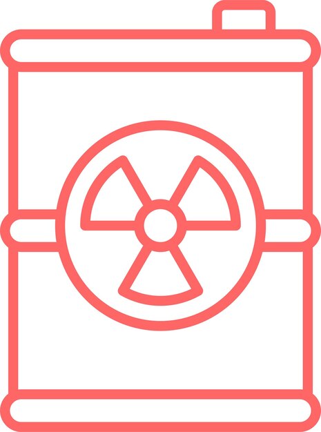 Estilo del icono de desechos tóxicos de diseño vectorial