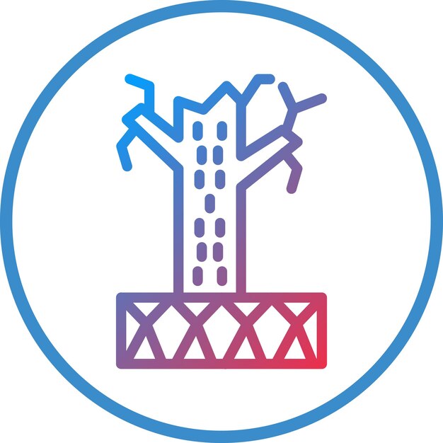 Estilo del icono de la desertificación