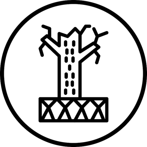 Estilo del icono de la desertificación
