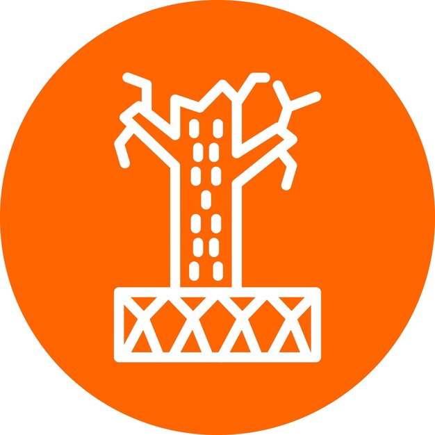 Estilo del icono de la desertificación