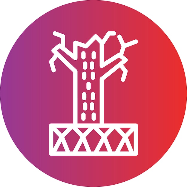 Estilo del icono de la desertificación