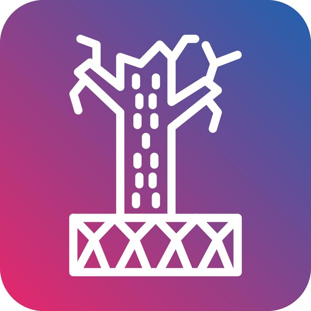Estilo del icono de la desertificación