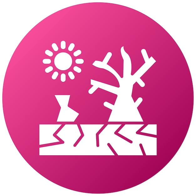 Estilo del icono de la desertificación