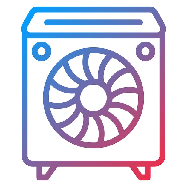 Estilo del icono del deshumidificador de diseño vectorial