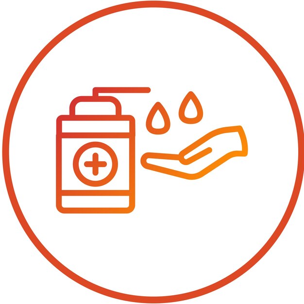 Estilo de icono de desinfectante de diseño vectorial