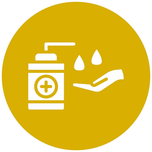 Estilo de icono de desinfectante de diseño vectorial