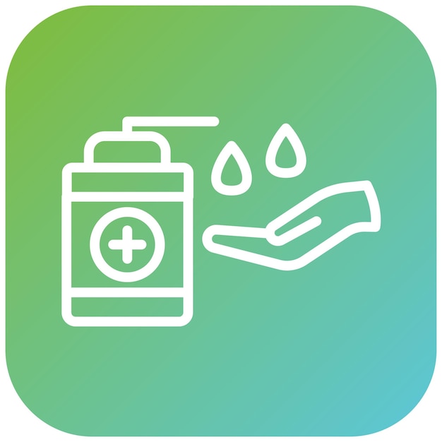Estilo de icono de desinfectante de diseño vectorial