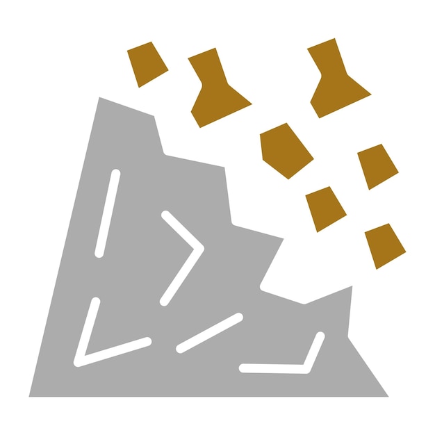 Estilo del icono de deslizamiento de tierra