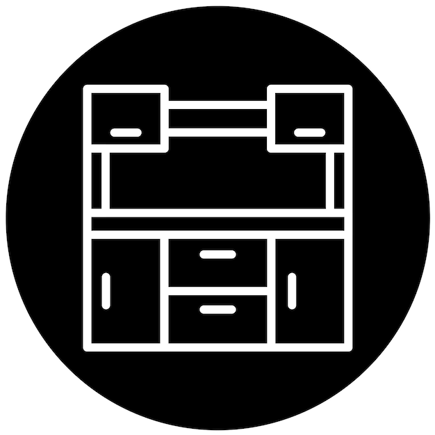 Estilo del icono de la despensa de diseño vectorial