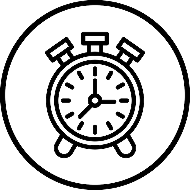 Estilo del icono del despertador