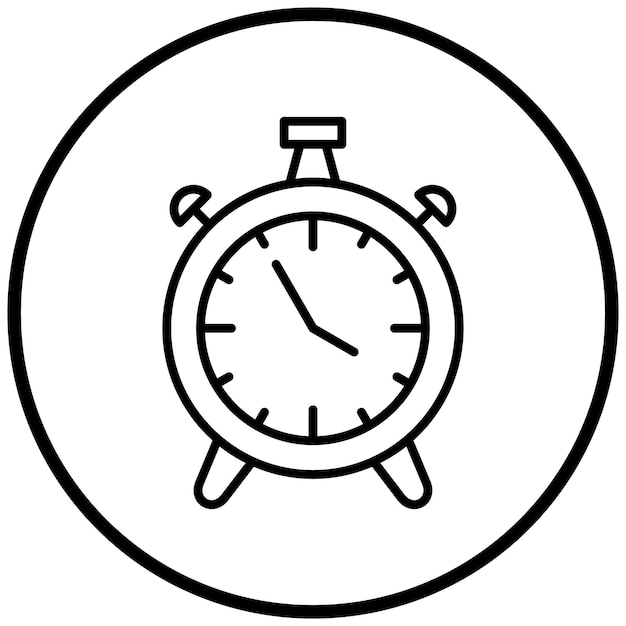 Estilo del icono del despertador