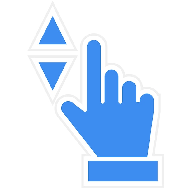 Estilo de icono de desplazamiento de diseño vectorial
