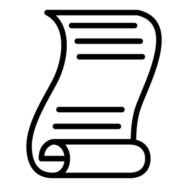 Estilo de icono de desplazamiento de diseño vectorial