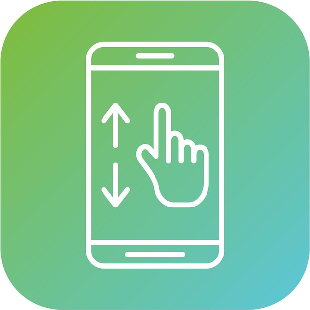 Estilo de icono de desplazamiento de diseño vectorial