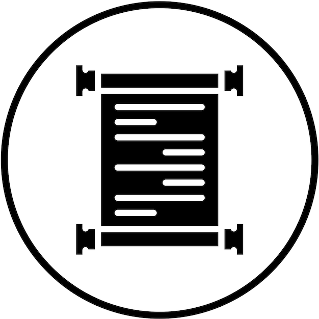 Estilo del icono de desplazamiento de diseño vectorial
