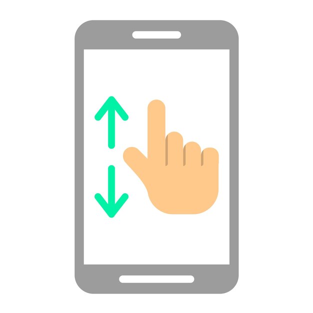 Estilo de icono de desplazamiento de diseño vectorial