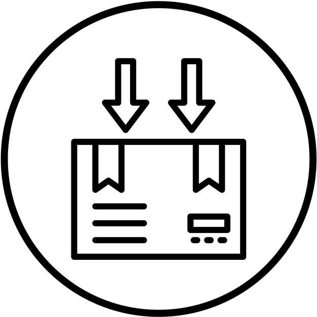 Estilo del icono del destinatario del diseño vectorial