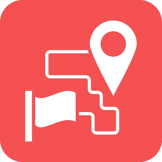 Estilo del icono de destino del diseño vectorial