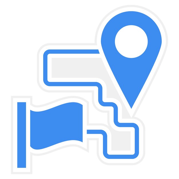Estilo del icono de destino del diseño vectorial