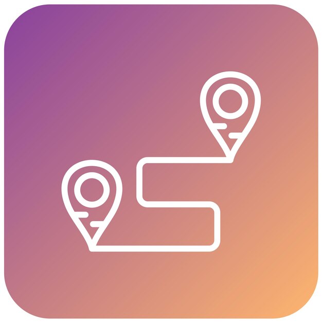 Estilo del icono de destino del diseño vectorial