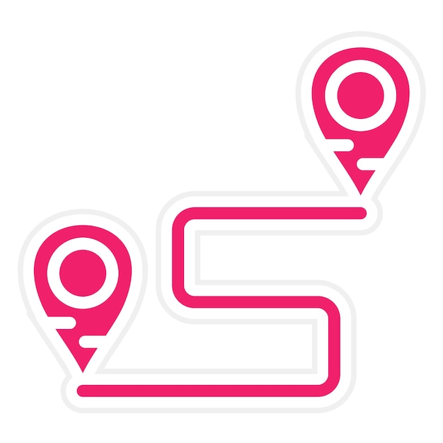 Estilo del icono de destino del diseño vectorial