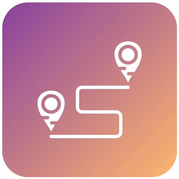 Estilo del icono de destino del diseño vectorial