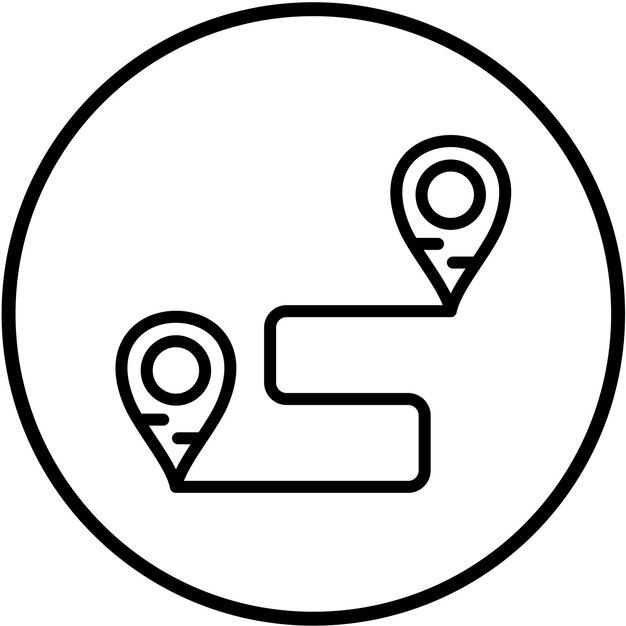 Estilo del icono de destino del diseño vectorial