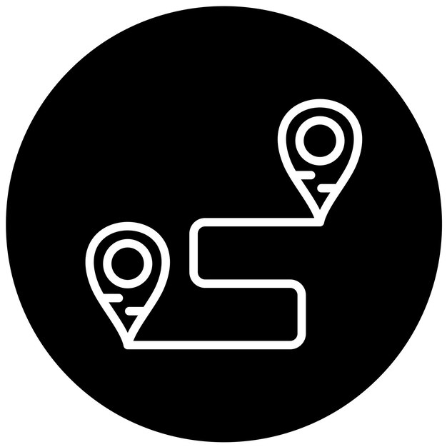Estilo del icono de destino del diseño vectorial