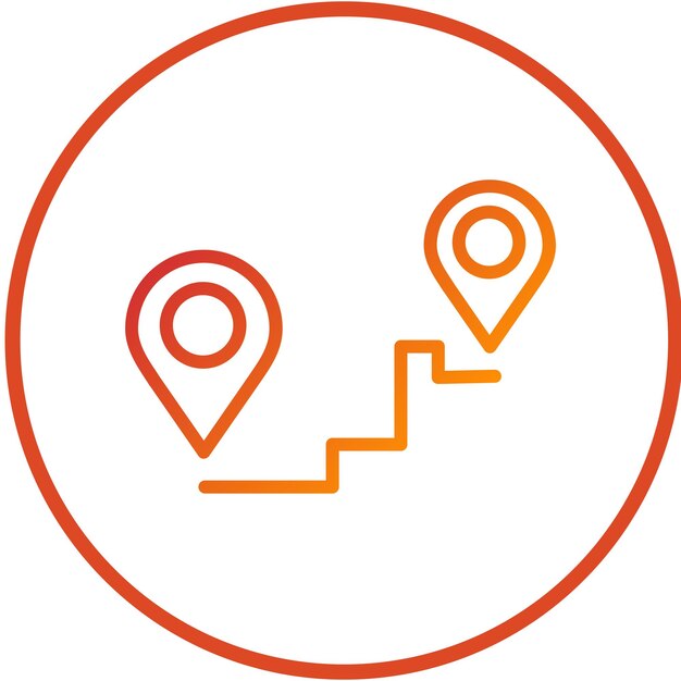 Estilo del icono de destino del diseño vectorial