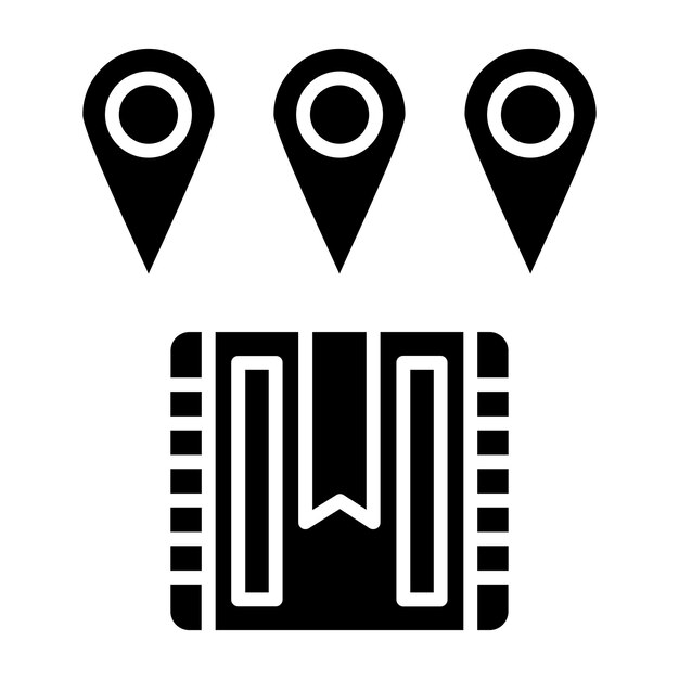 Estilo del icono de destino del diseño vectorial