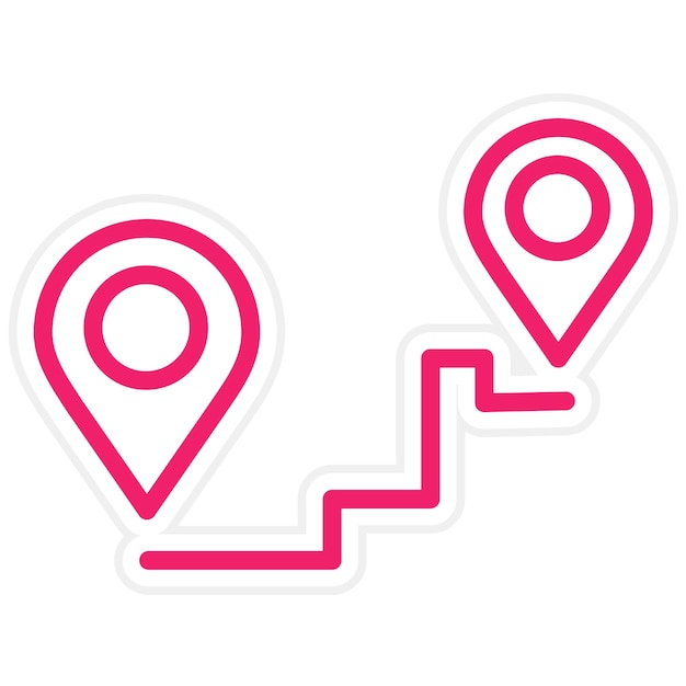Estilo del icono de destino del diseño vectorial