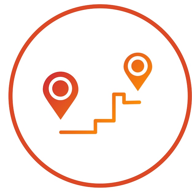 Estilo del icono de destino del diseño vectorial