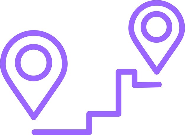 Estilo del icono de destino del diseño vectorial