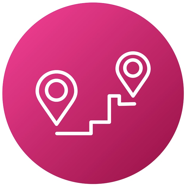 Estilo del icono de destino del diseño vectorial