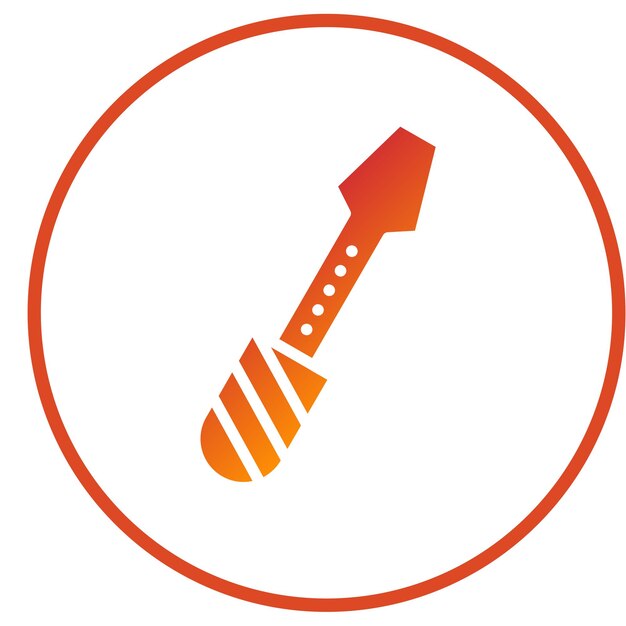 Estilo del icono del destornillador de diseño vectorial