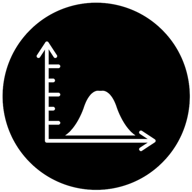 Estilo del icono de desviación estándar del diseño vectorial