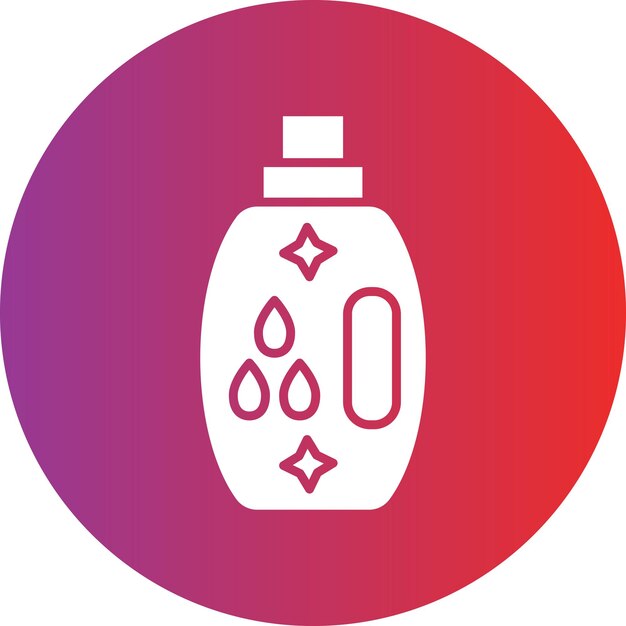 Estilo del icono del detergente de diseño vectorial