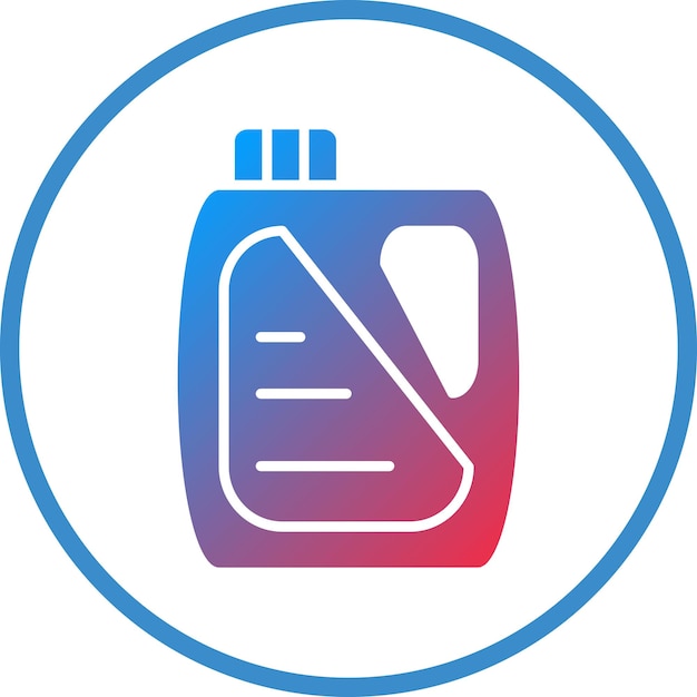 Estilo del icono del detergente de diseño vectorial