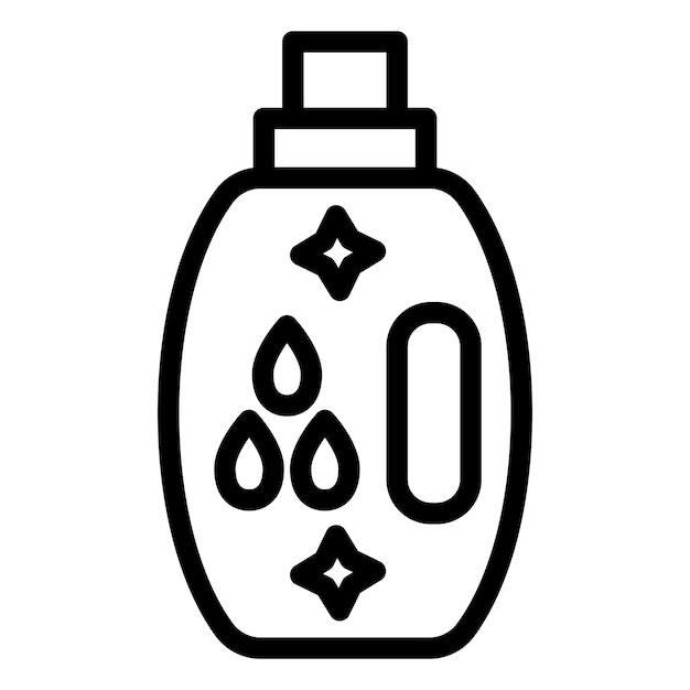 Estilo del icono del detergente de diseño vectorial