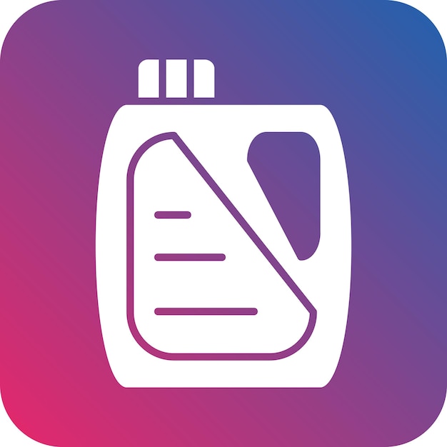 Estilo del icono del detergente de diseño vectorial