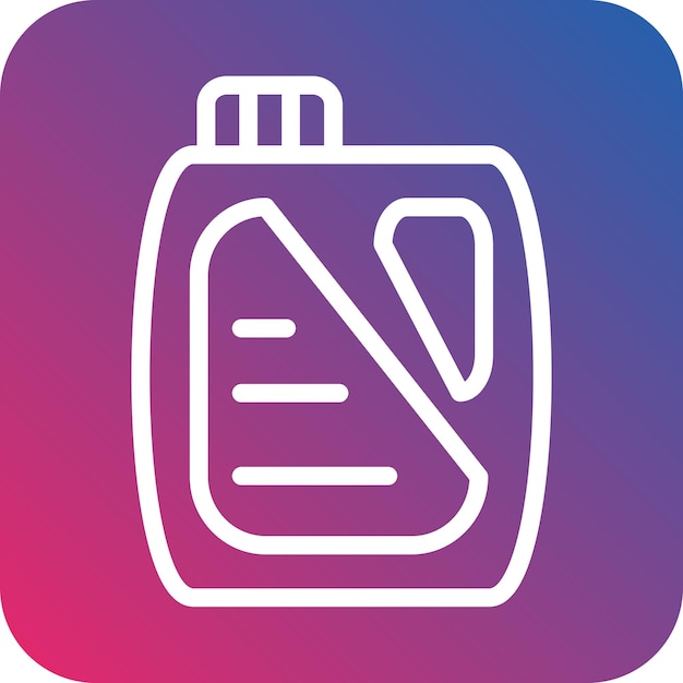 Estilo del icono del detergente de diseño vectorial