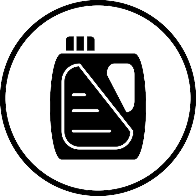 Estilo del icono del detergente de diseño vectorial