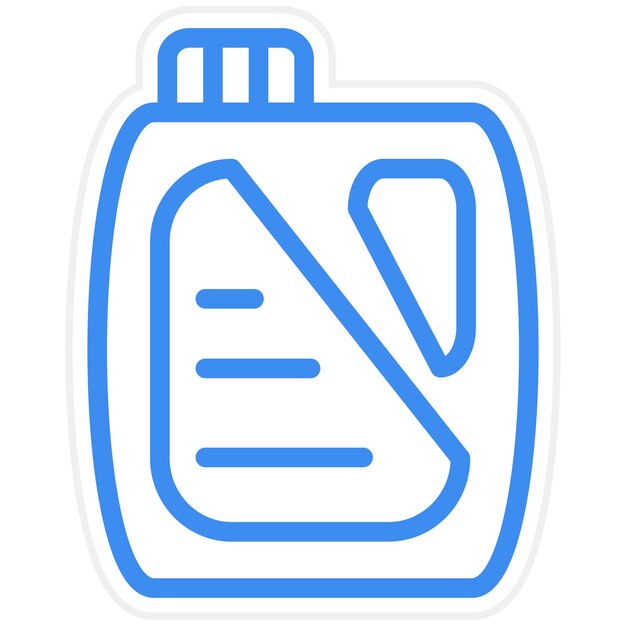 Estilo del icono del detergente de diseño vectorial