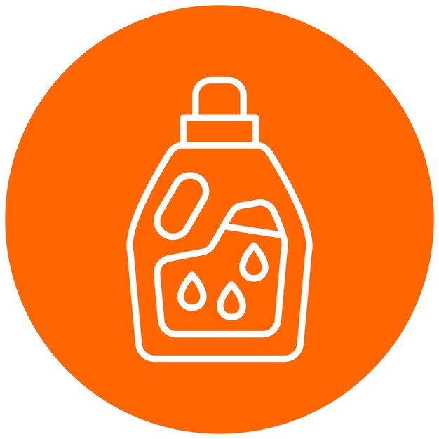 Estilo del icono del detergente de diseño vectorial