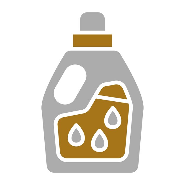 Estilo del icono del detergente de diseño vectorial