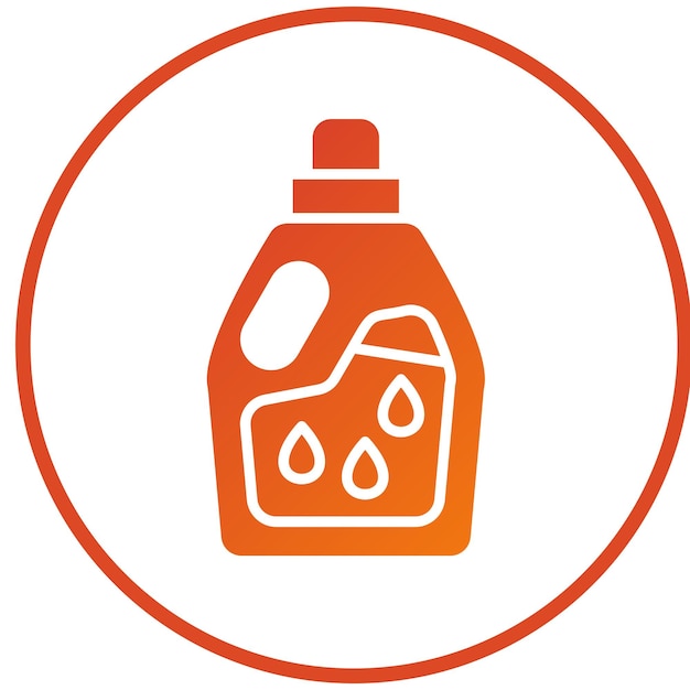 Estilo del icono del detergente de diseño vectorial