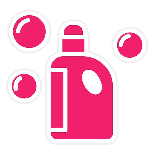 Estilo del icono del detergente de diseño vectorial
