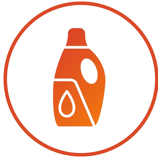 Estilo del icono del detergente de diseño vectorial